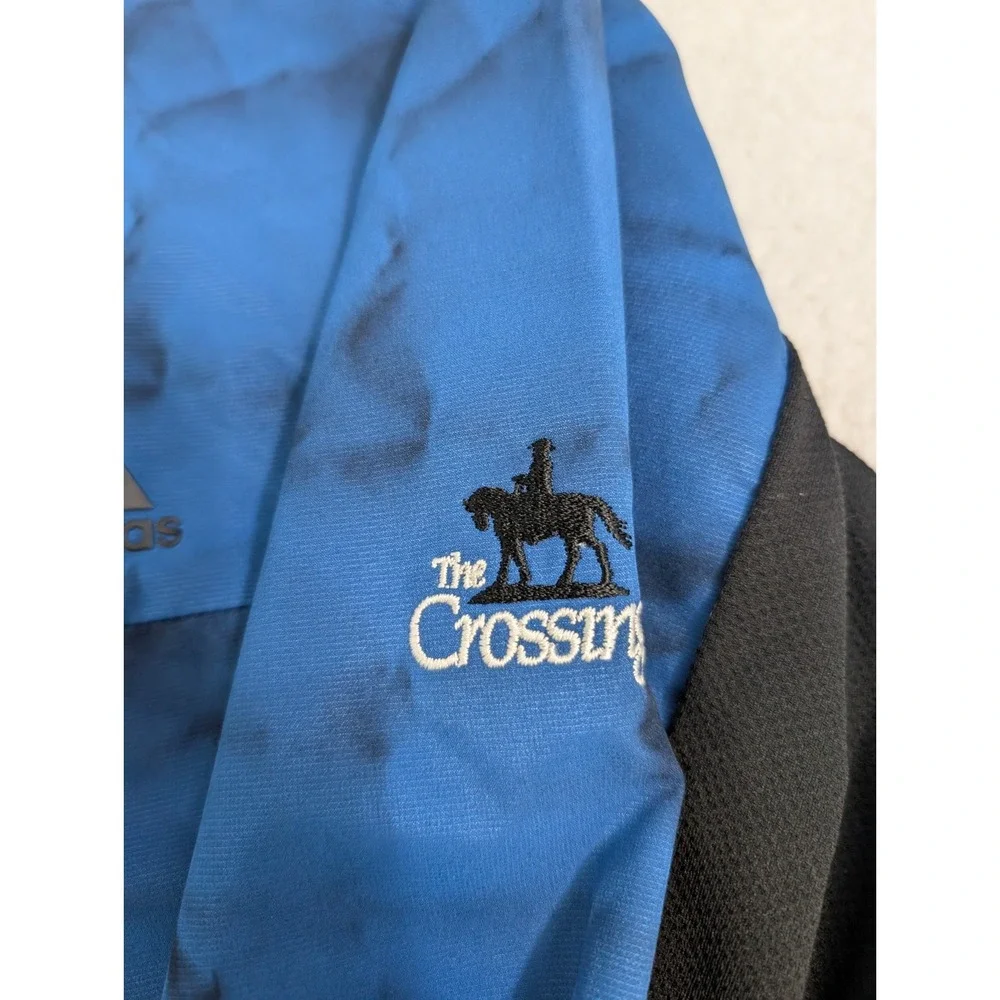 Adidas Men's 2XL Climastorm Competition Wind Jacket‎ Blue Crossings Stretchy